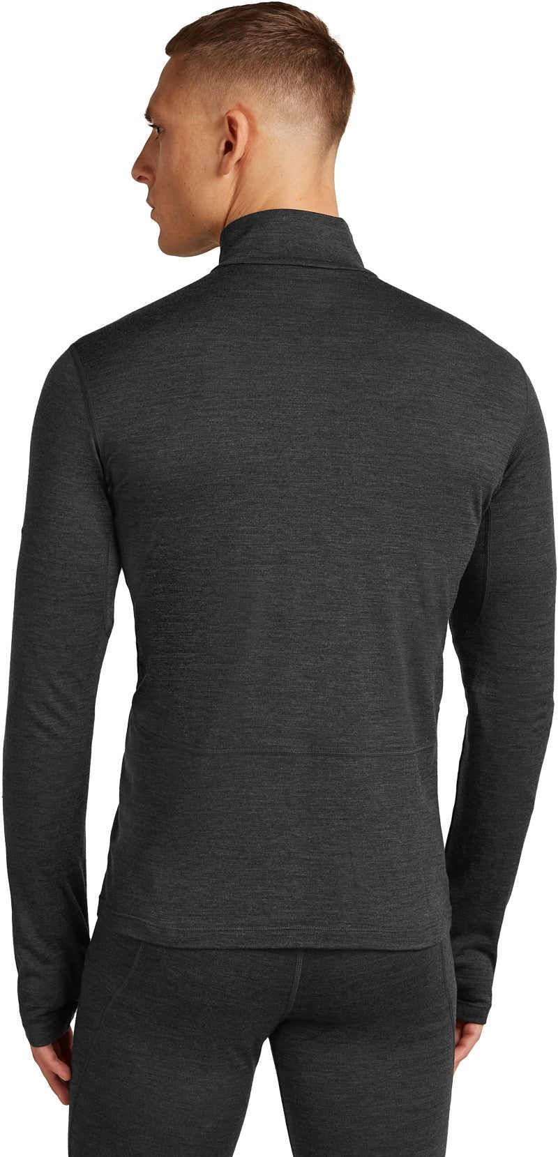 200 MerinoFine Ace LS Half Zip - Mens - jet heather 1