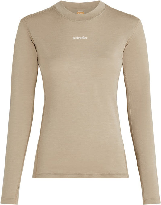 200 MerinoFine Ace LS Mock Neck - Womens - flagstone 1