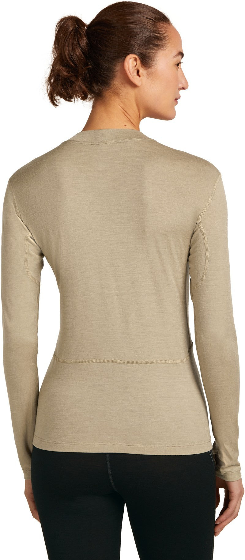 200 MerinoFine Ace LS Mock Neck - Womens - flagstone 1