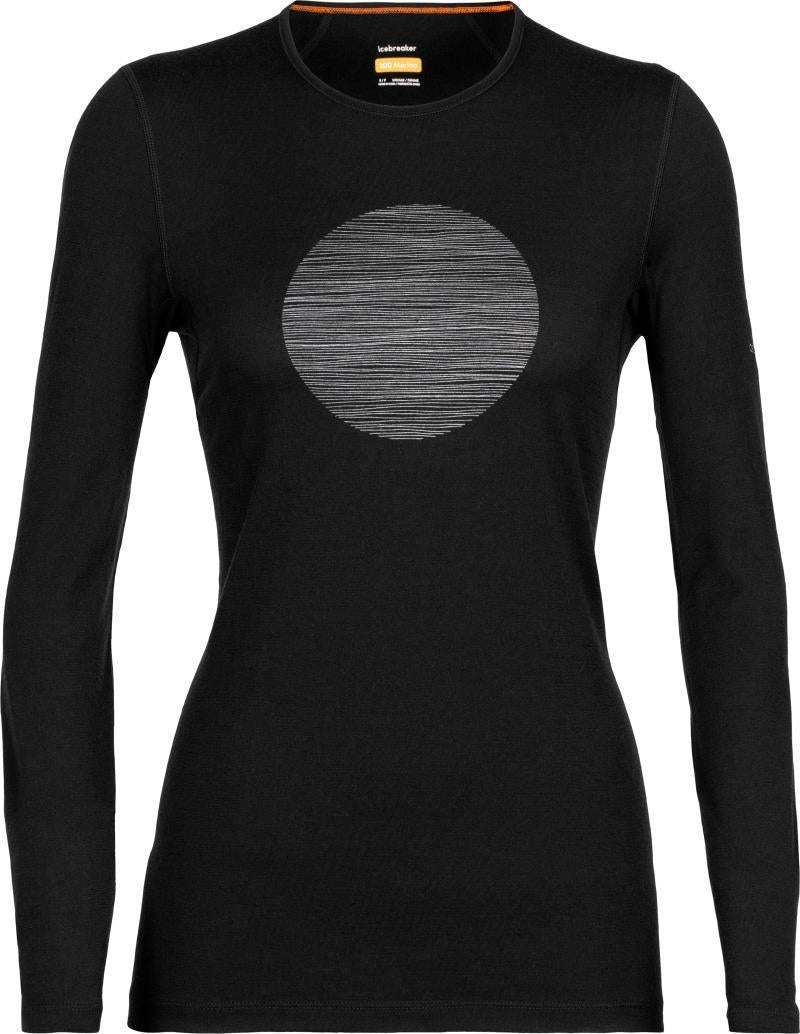 200 Oasis LS Crewe - Ski Circle - Womens - Black 1