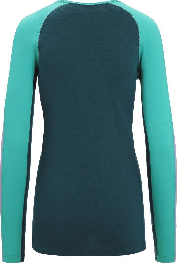 200 ZoneKnit LS Crewe - Womens - Fresh / Green Glory / CB 2