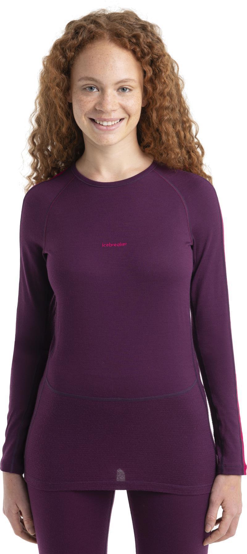 200 ZoneKnit LS Crewe - Womens - Nightshade / Electron Pink / CB 1