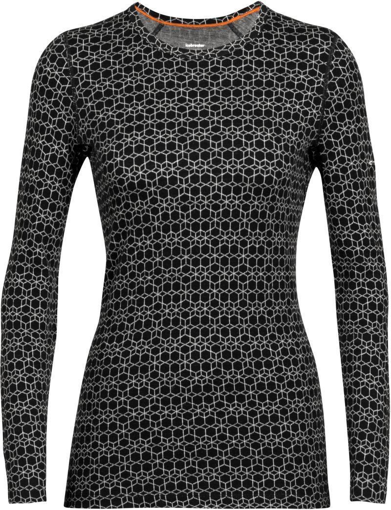 250 Vertex LS Crewe - Alpine Geo - Womens - black / snow - jacquard 1