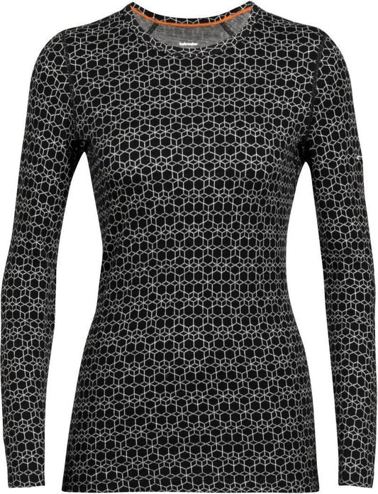 250 Vertex LS Crewe - Alpine Geo - Womens - black / snow - jacquard 1