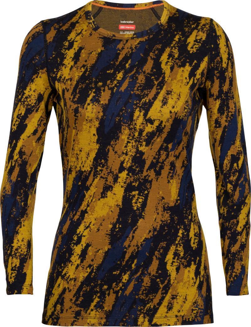 250 Vertex LS Crewe - Sedimentary - Womens - silent gold / clove / midnight navy - jacquard 1