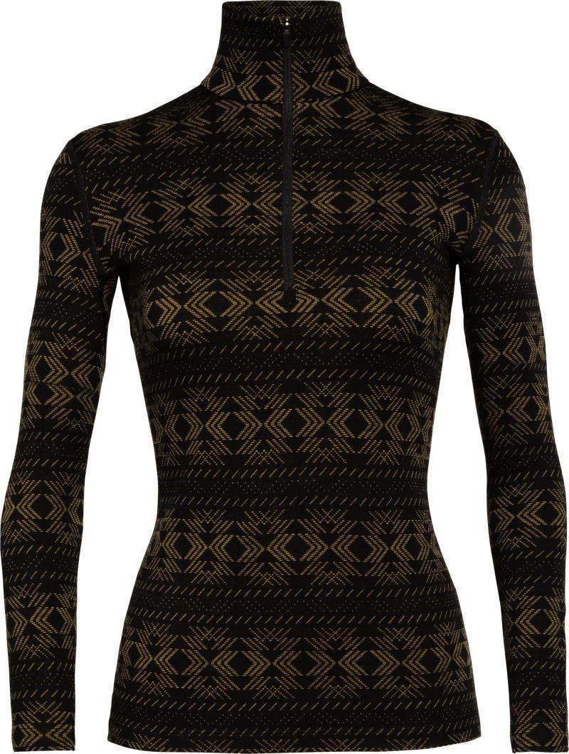 250 Vertex LS Half Zip - Crystalline - Womens - Black 1