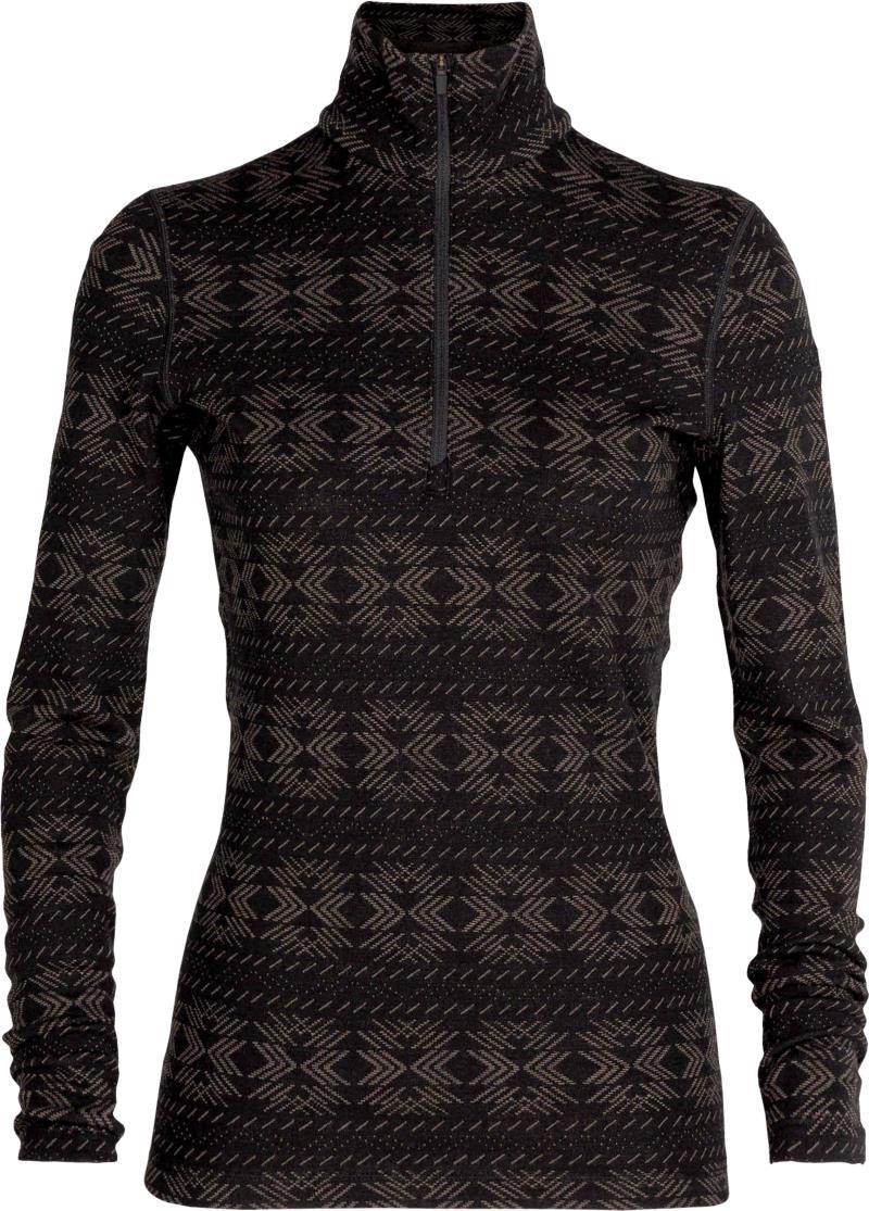 250 Vertex LS Half Zip - Crystalline - Womens - Black / Mink 1