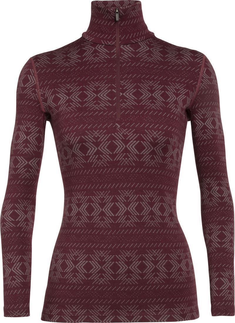 250 Vertex LS Half Zip - Crystalline - Womens - Redwood 1