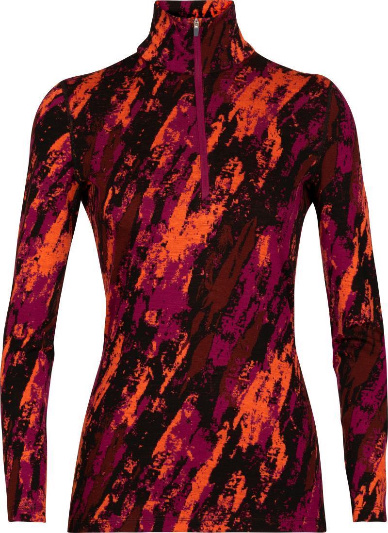 250 Vertex LS Half Zip - Sedimentary - Womens - cherry / flash / black - jacquard 1