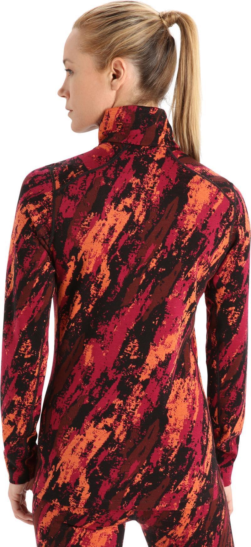 250 Vertex LS Half Zip - Sedimentary - Womens - cherry / flash / black - jacquard 1