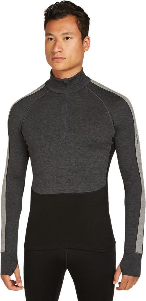 260 ZoneKnit LS Half Zip - Mens - jet heather / black / metro heather / cb 1