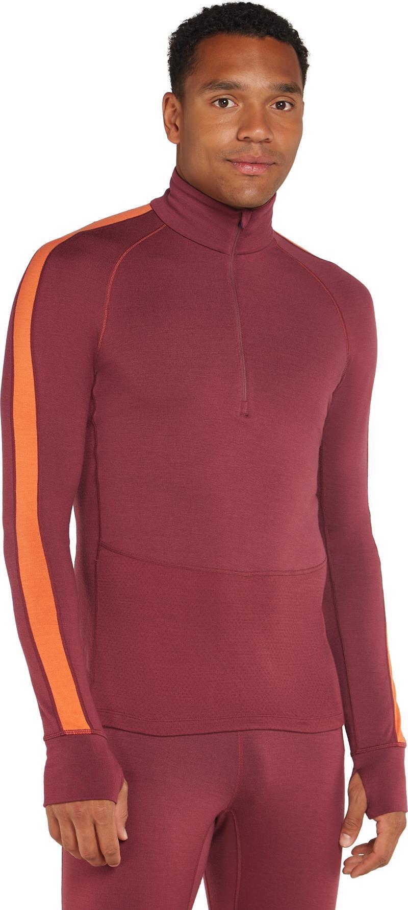 260 ZoneKnit LS Half Zip - Mens - port / blaze / cb 1