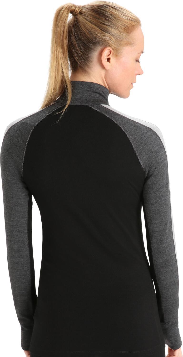 260 ZoneKnit LS Half Zip - Womens - jet heather / black / metro heather / cb 1
