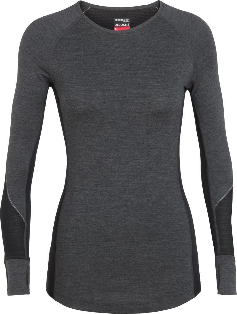 260 Zone LS Crewe - Womens - Jet Heather / Black / Snow 1