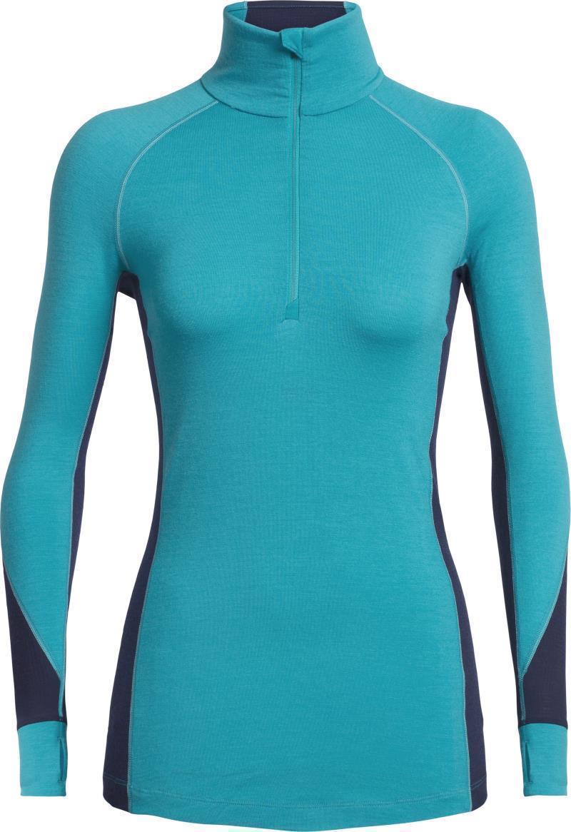260 Zone LS Half Zip - Womens - Arctic Teal / Midnight Navy 1