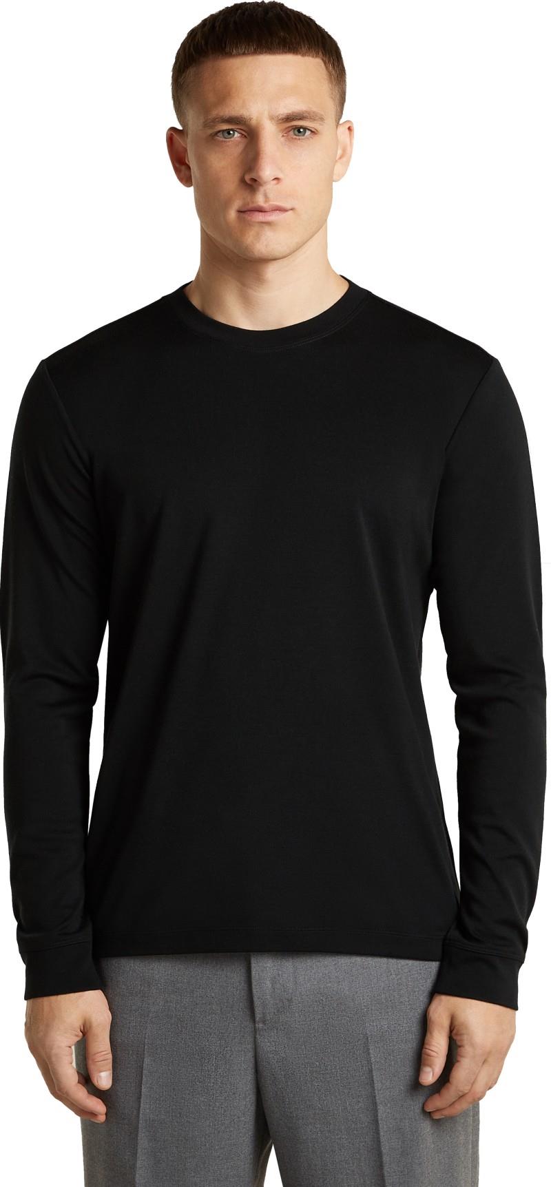 300 15.5 MerinoFine LS Tee - Mens - black 1