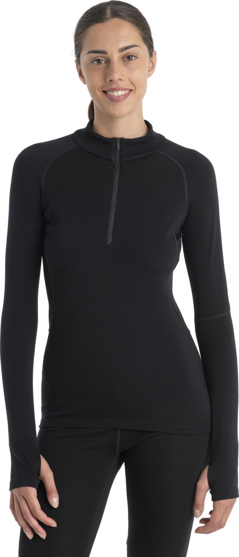 300 MerinoFine Polar LS Half Zip - Womens - Black 2