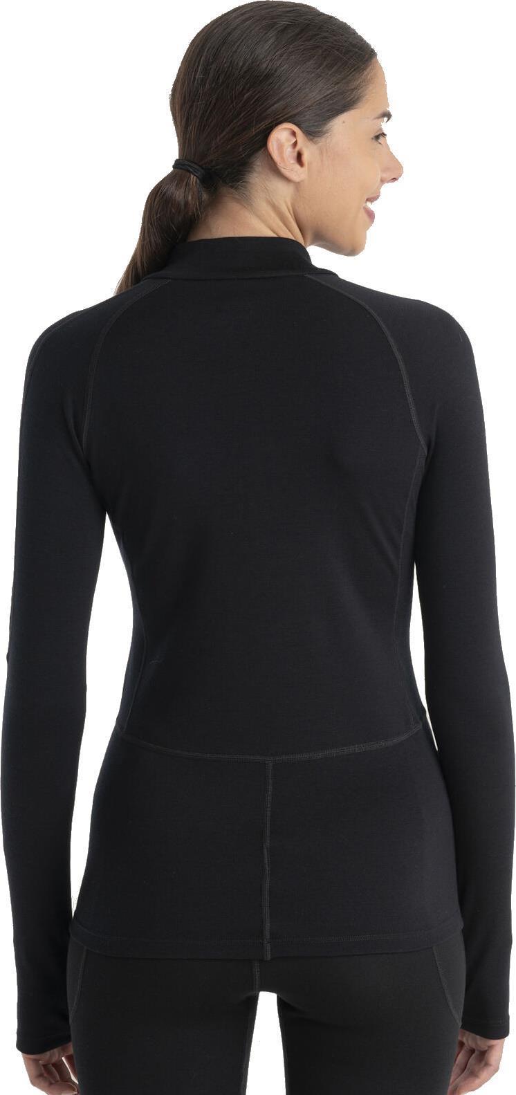 300 MerinoFine Polar LS Half Zip - Womens - black 1