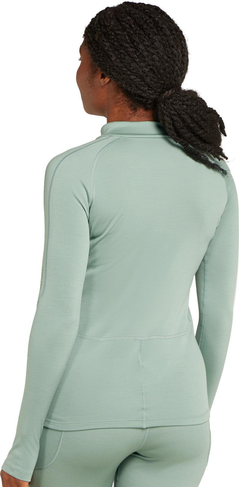 300 MerinoFine Polar LS Half Zip - Womens - moss 1