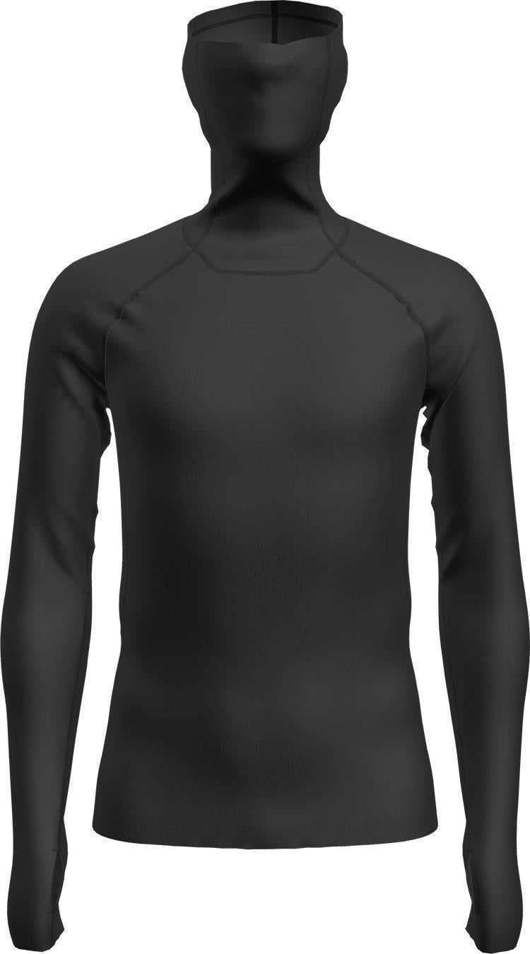 300 MerinoFine Polar LS Roll Neck - Mens - Black 1