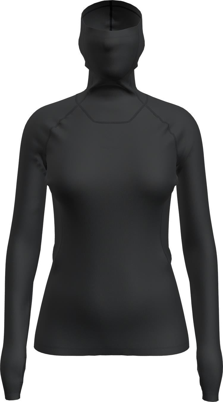 300 MerinoFine Polar LS Roll Neck - Womens - Black 1