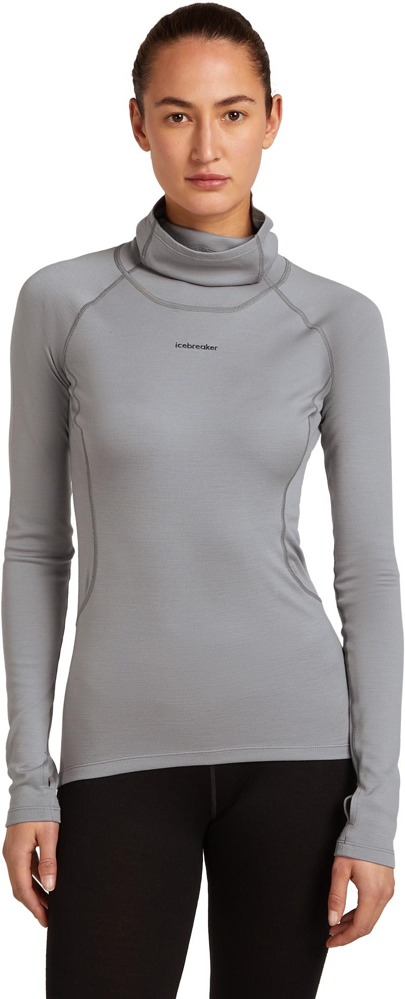 300 MerinoFine Polar LS Roll Neck - Womens - alloy 1