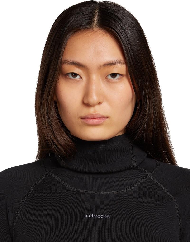 300 MerinoFine Polar LS Roll Neck - Womens - black 1