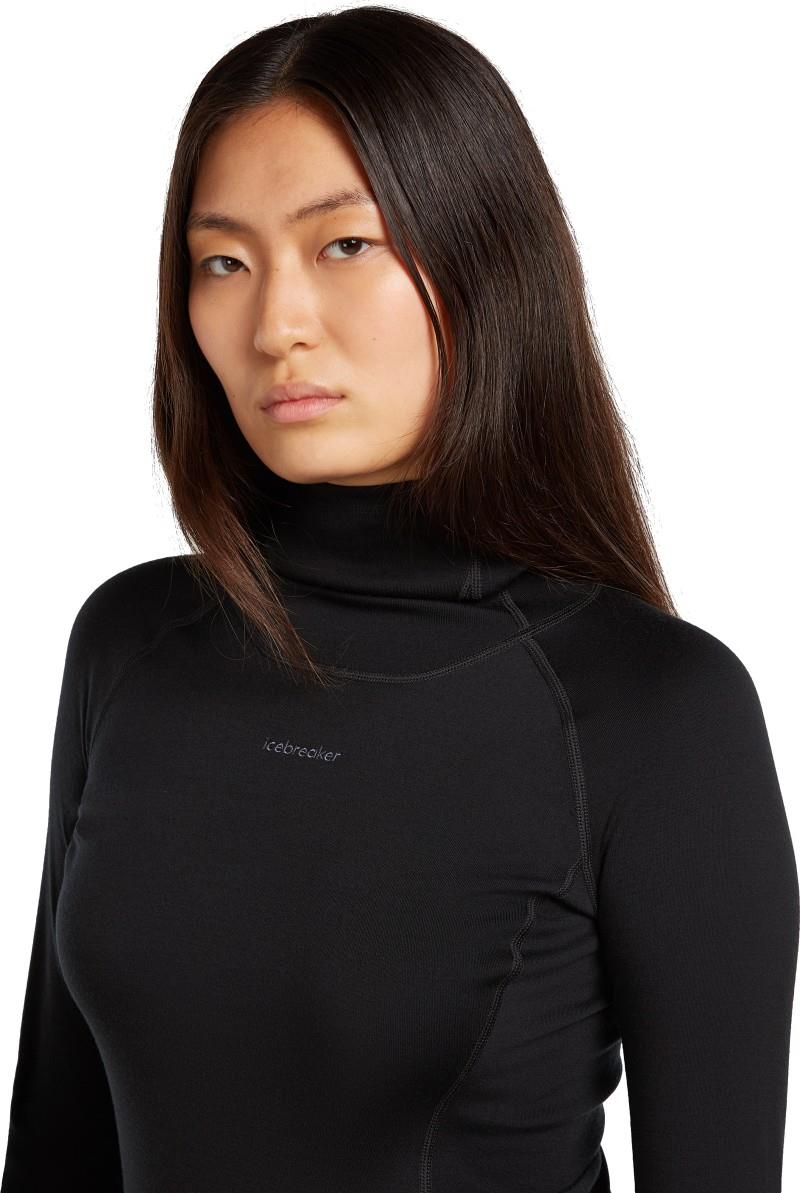 300 MerinoFine Polar LS Roll Neck - Womens - black 1
