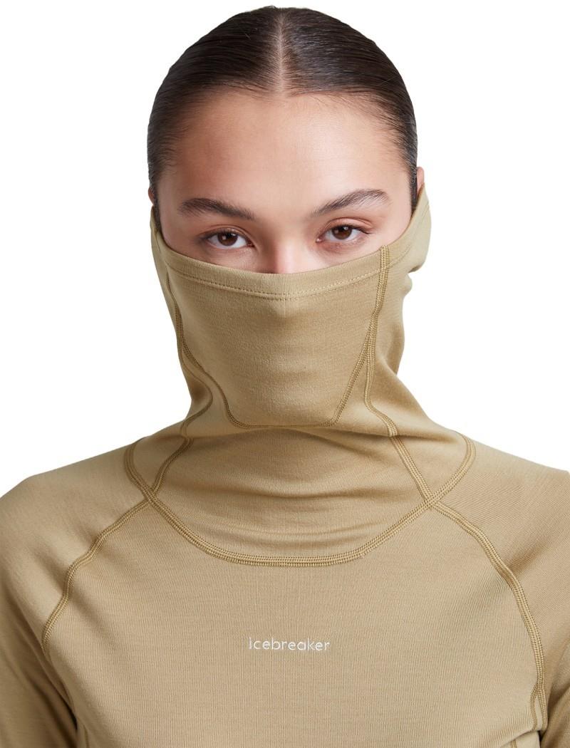 300 MerinoFine Polar LS Roll Neck - Womens - cumin 1