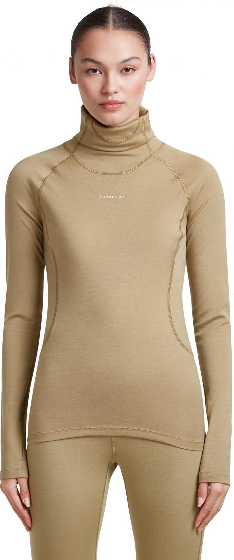 300 MerinoFine Polar LS Roll Neck - Womens - cumin 1