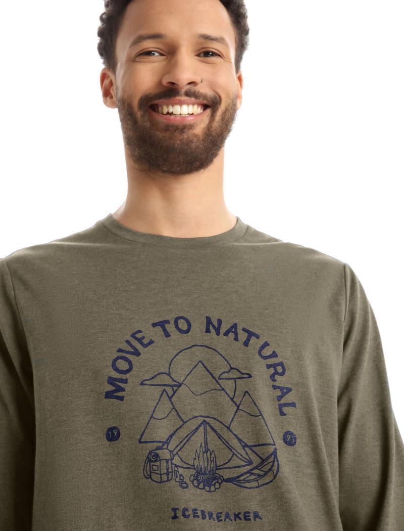 Central Classic LS Tee - Canopy Camper - Mens - loden 1