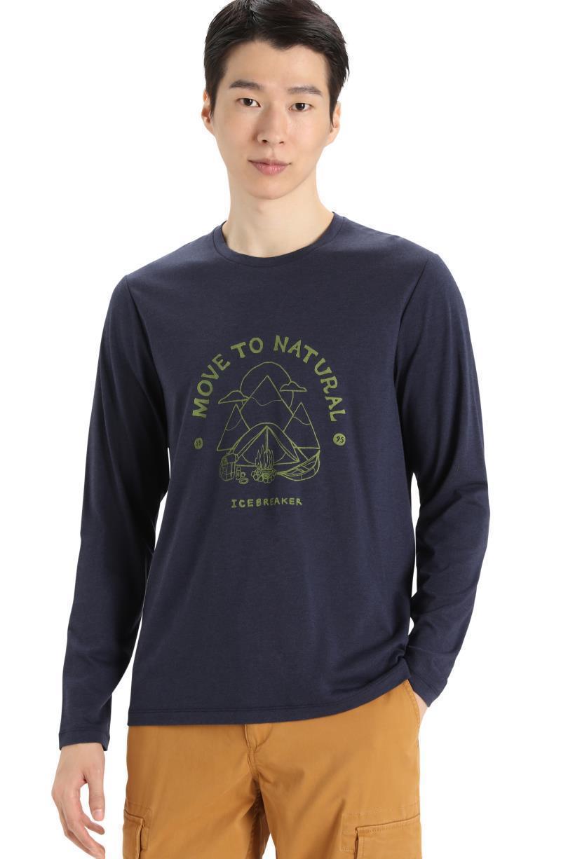 Central Classic LS Tee - Canopy Camper - Mens - midnight navy 1