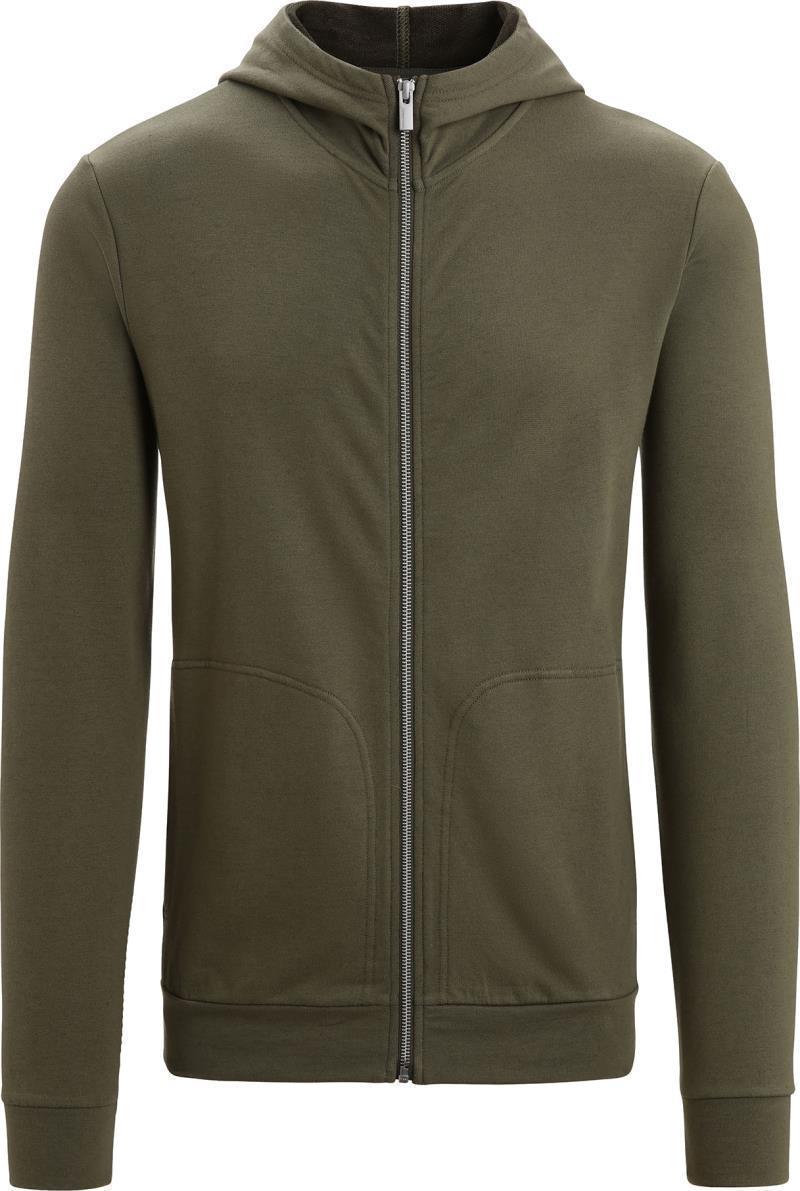Central Classic LS Zip Hoodie - Mens - Loden 1