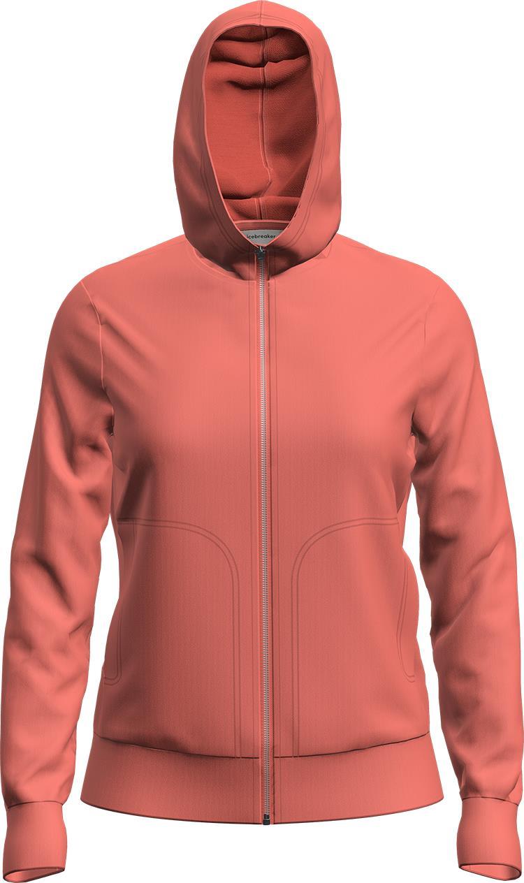 Central Classic LS Zip Hoodie - Womens - Tang 1