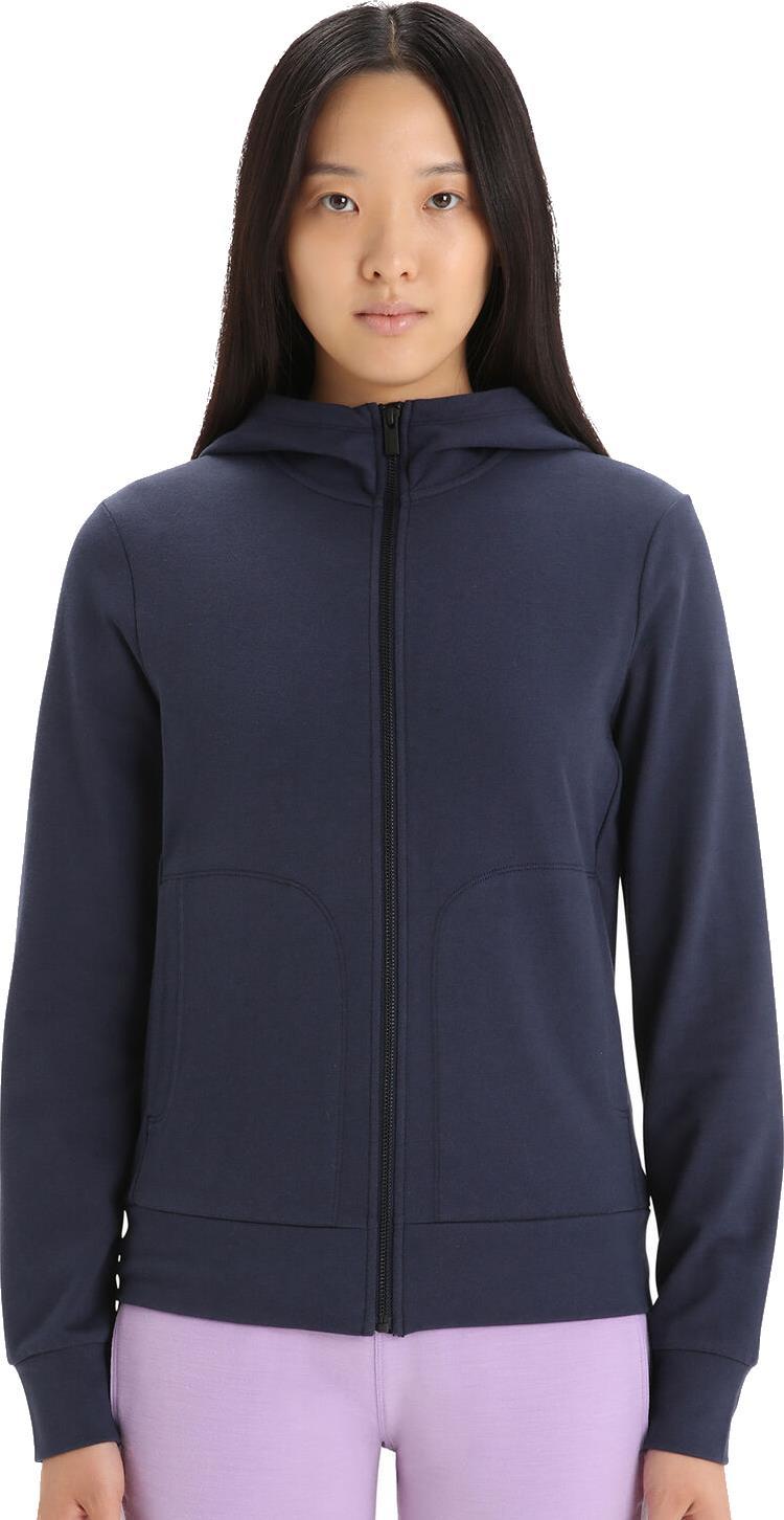 Central Classic LS Zip Hoodie - Womens - midnight navy #401 1