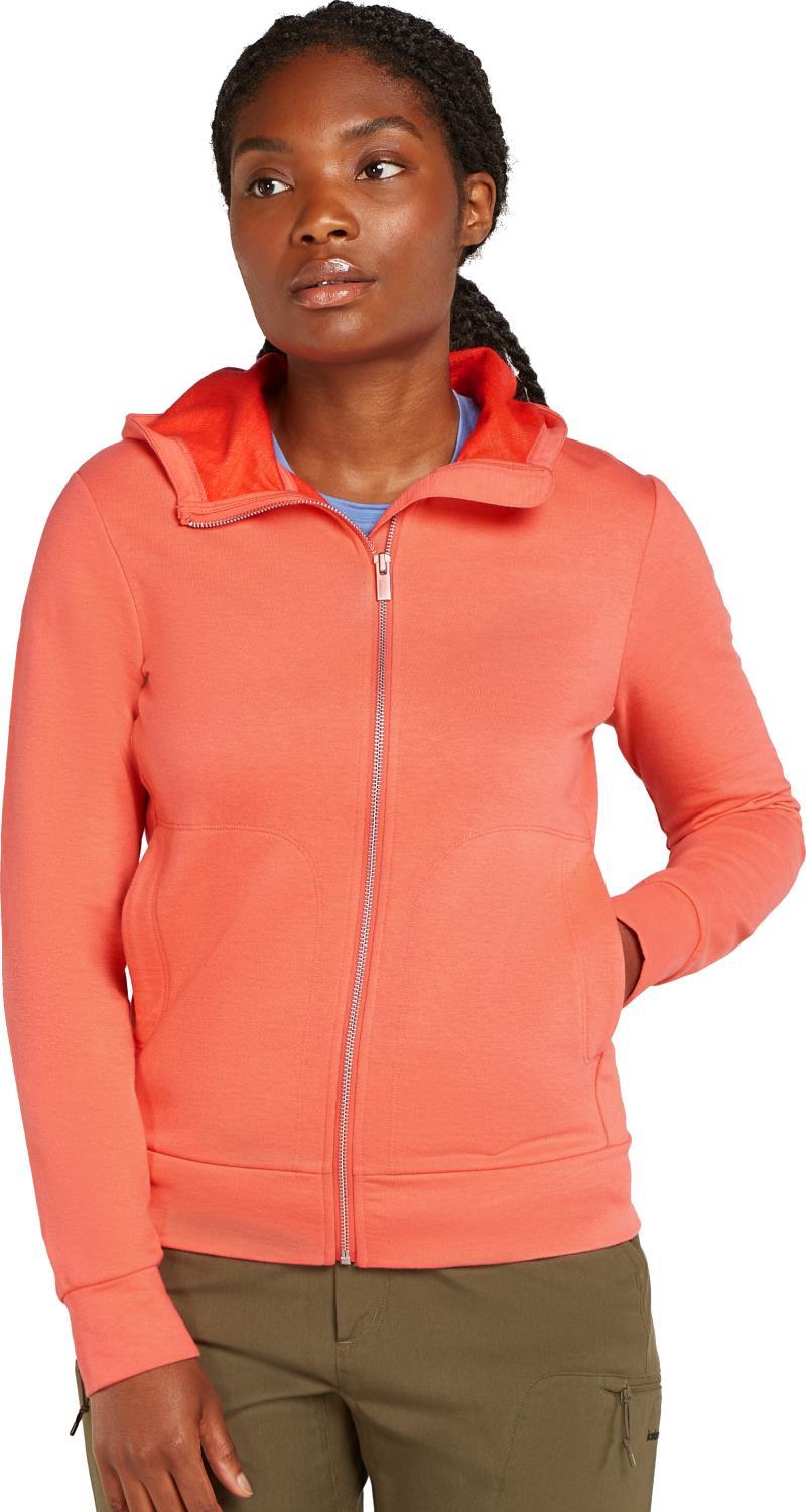 Central Classic LS Zip Hoodie - Womens - tang 1