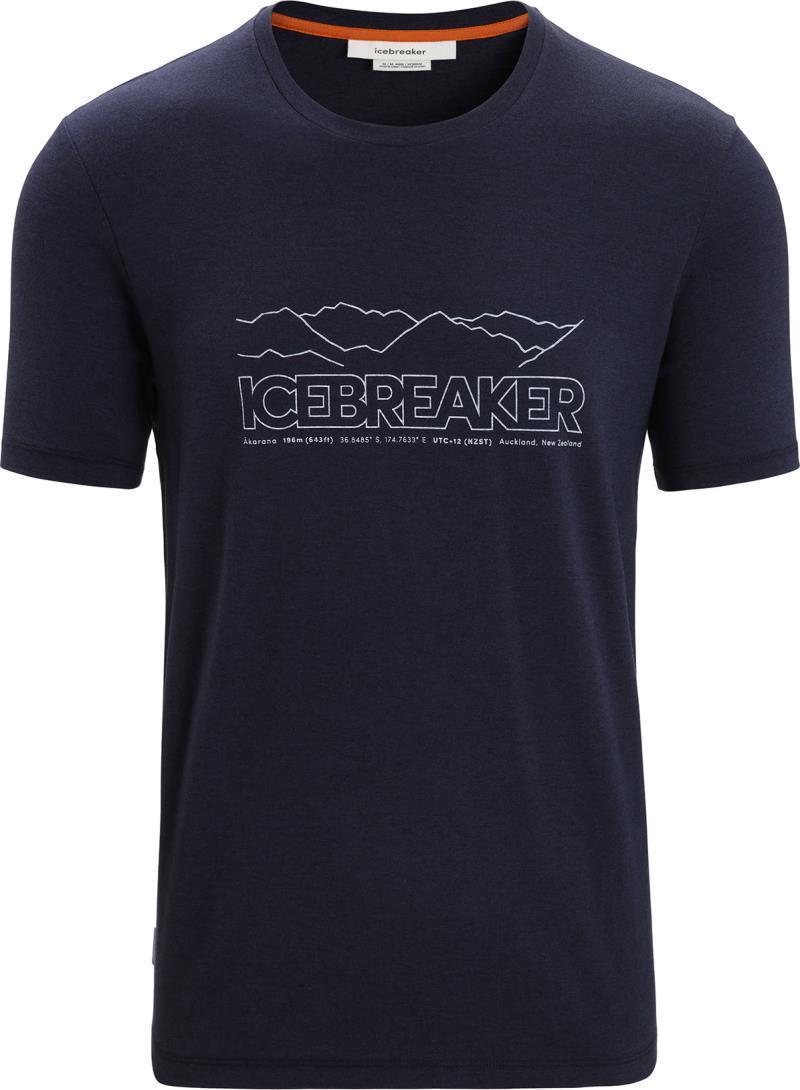 Central Classic SS Tee - Icebreaker Story - Mens - Midnight Navy #401 1