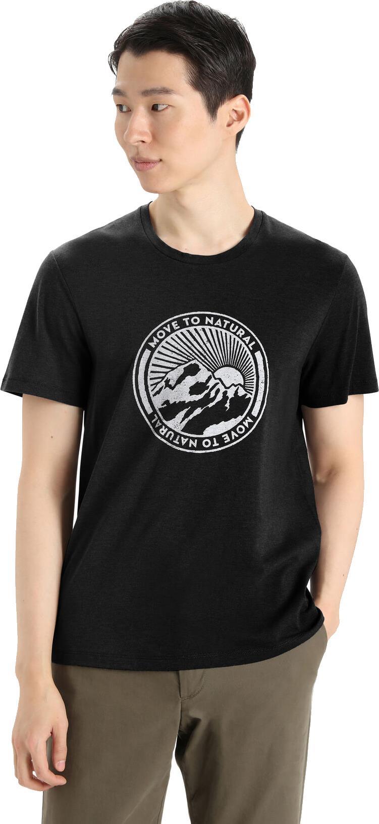 Central Classic SS Tee - Move to Natural Mountain - Mens - black 1