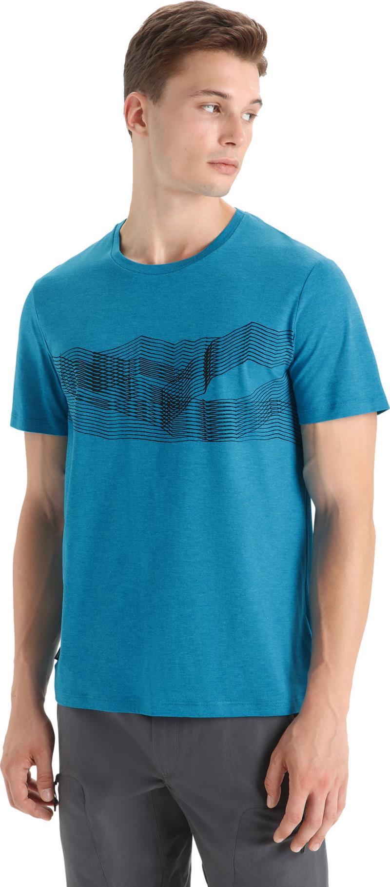 Central Classic SS Tee - St Anton - Mens - geo blue 1