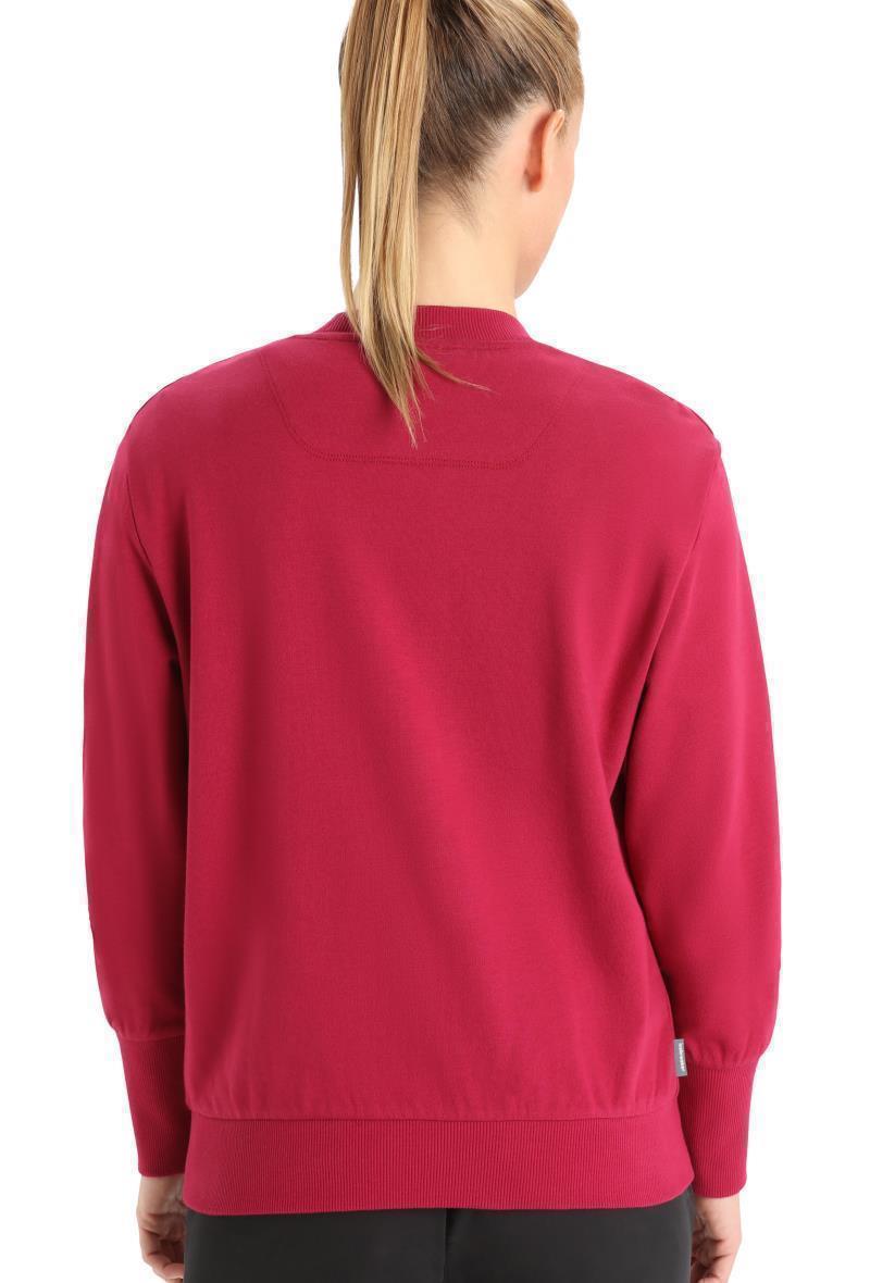 Central II LS Sweatshirt - Womens - Cherry 2