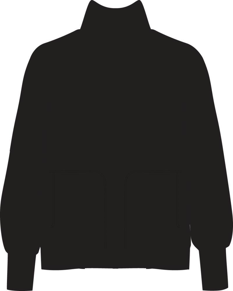 Central LS Zip - Womens - Black 1