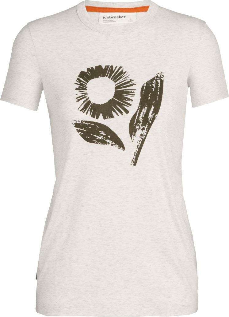 Central SS Tee - Flora Forms - Womens - ecru heather 1