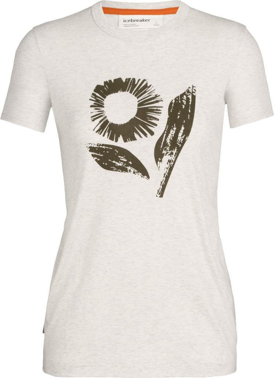 Central SS Tee - Flora Forms - Womens - ecru heather 1