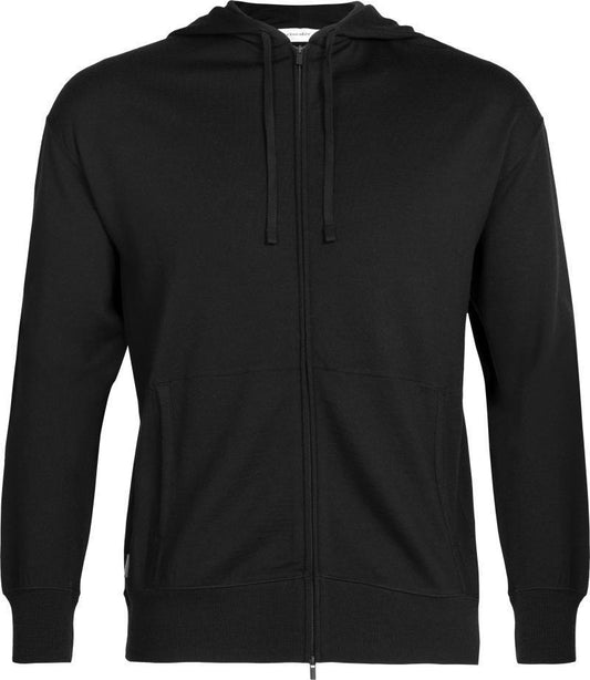Dalston Terry LS Zip Hoodie - Mens - black 1