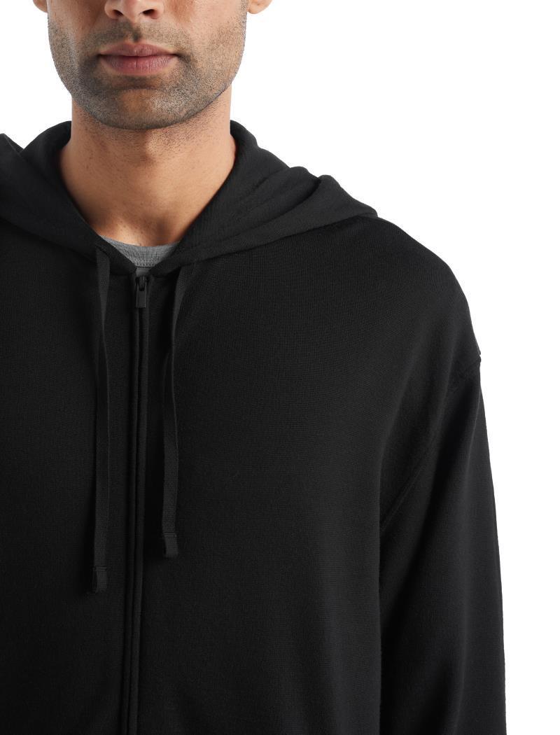 Dalston Terry LS Zip Hoodie - Mens - black 1