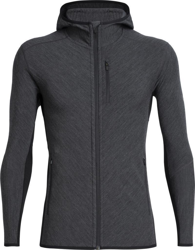 Descender LS Zip Hoodie - Mens - Jet Heather / Black 2