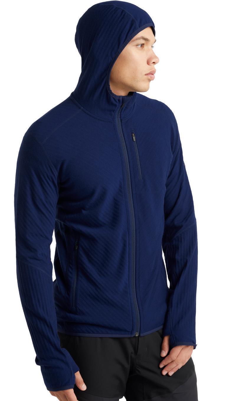 Descender LS Zip Hoodie - Mens - Royal Navy 4