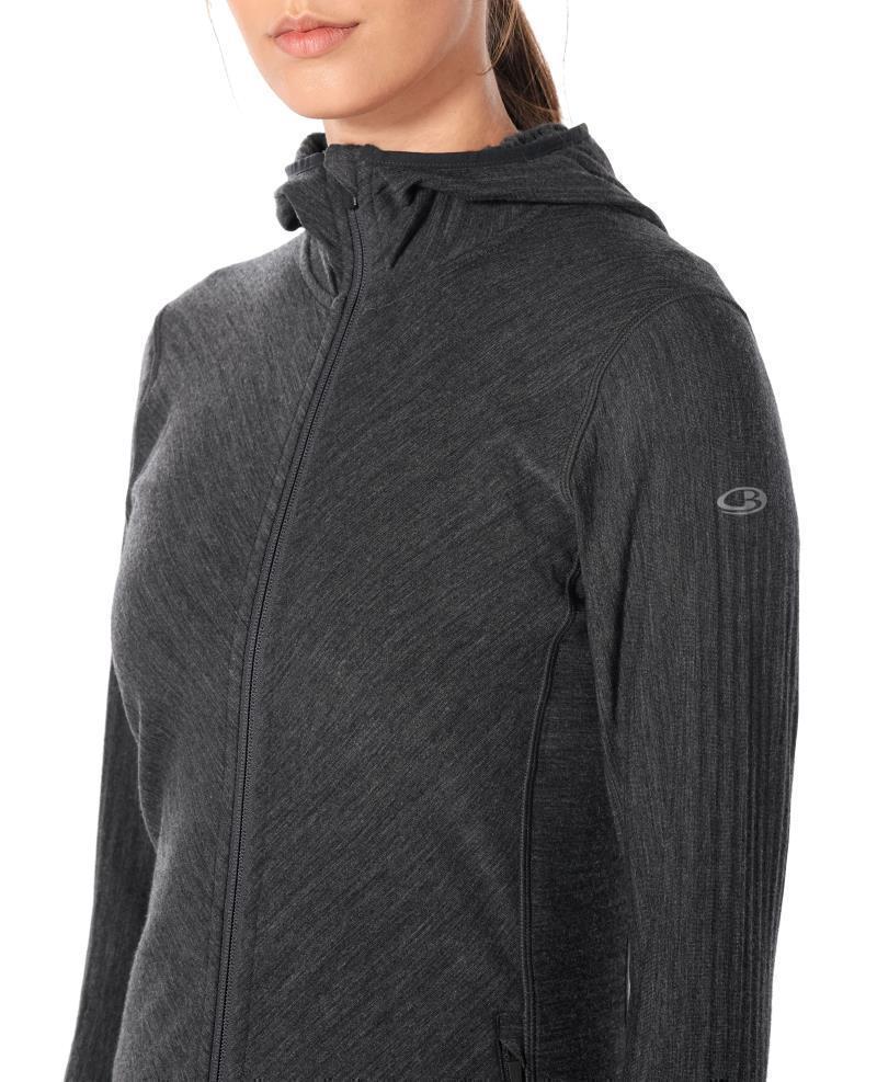 Descender LS Zip Hoodie - Womens - Jet Heather 4
