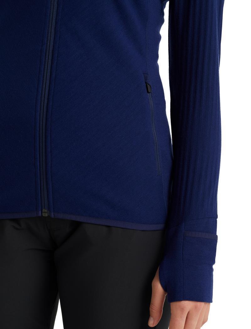 Descender LS Zip Hoodie - Womens - Royal Navy 6