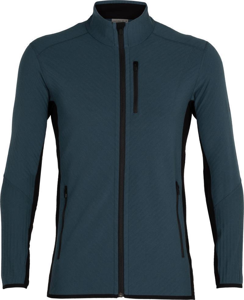 Descender LS Zip - Mens - Serene Blue / Black 1